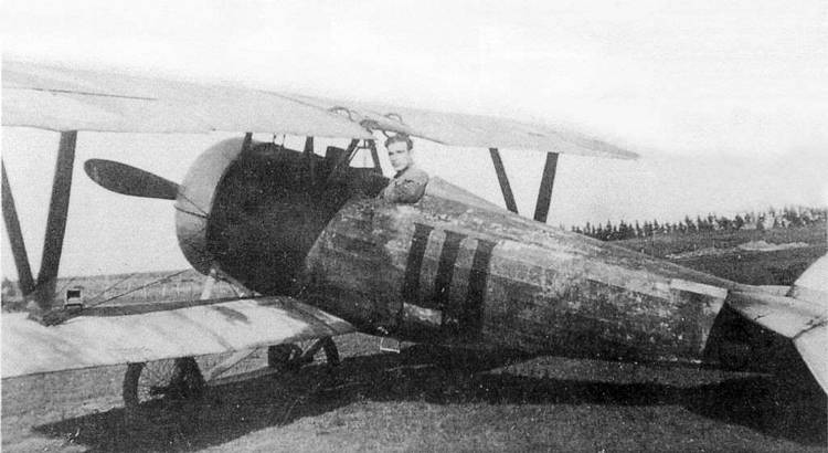 Oscar Gestido en un Nieuport, circa 1924