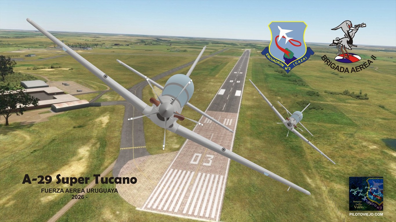 Super Tucano perfil de frente