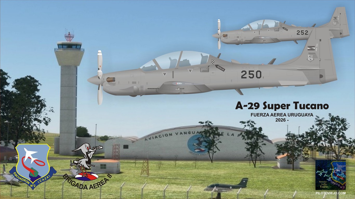 Super Tucano perfil izquierdo