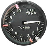 Indicador de temperatura de gases de escape